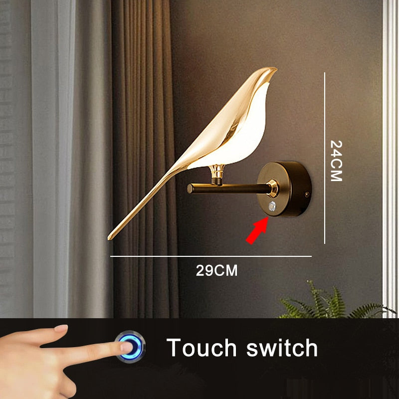 Modern Nordic Wall Bird Lamp | Kalsten