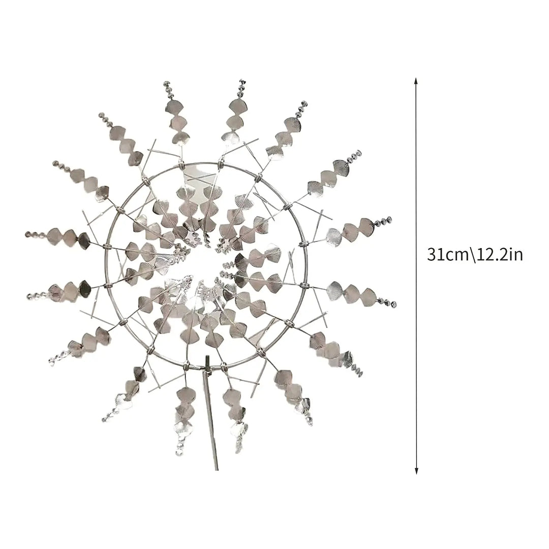 Kalsten | Unique Solar-Powered Kinetic Metal Windmill Spinner - Magical Wind Collectors for Patio, Garden, Lawn Outdoor Decoration