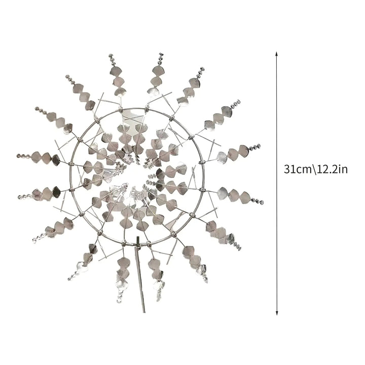 Kalsten | Unique Solar-Powered Kinetic Metal Windmill Spinner - Magical Wind Collectors for Patio, Garden, Lawn Outdoor Decoration