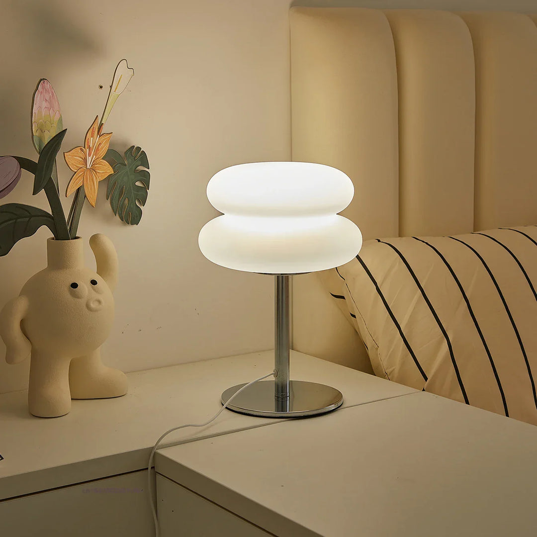Bauhaus Retro Table Lamp with 9-Level Brightness Dimming | Nordic Mushroom Lamp for Bedroom, Living Room & Office | Kalsten