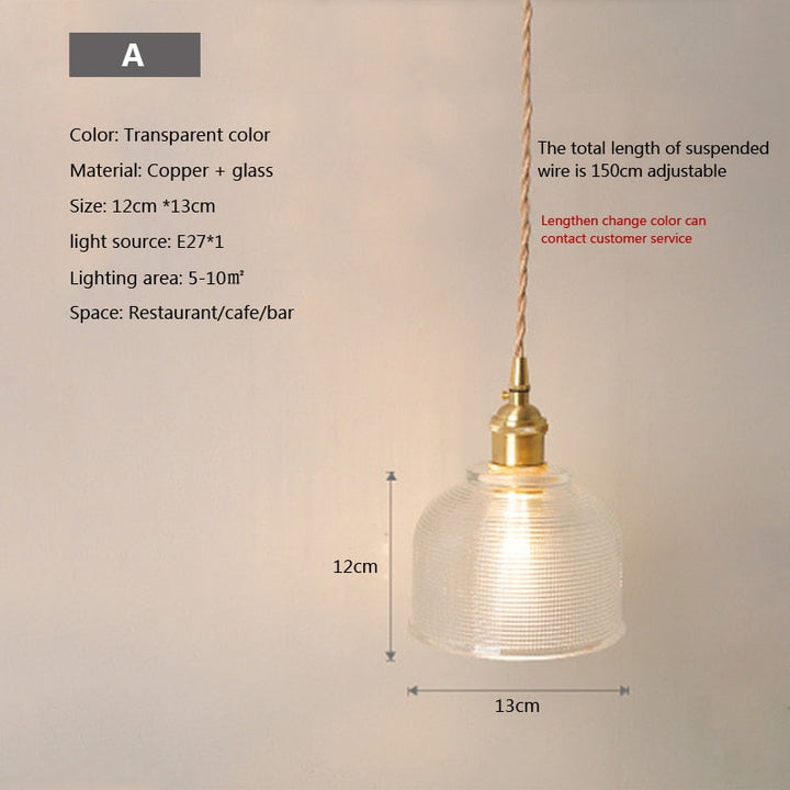 Nordic Brilliance Transparent Glass Pendant Lamp | Kalsten