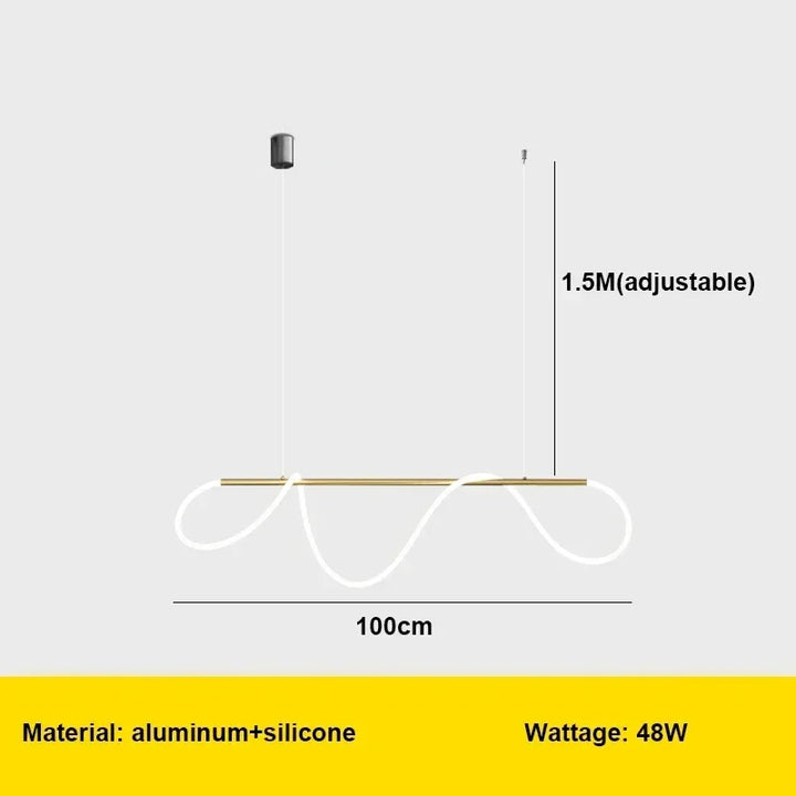 Modern LED Pendant Light – Stylish Ceiling Chandelier for Dining Room, Kitchen & Office, Energy-Efficient AC Power, LED Bulbs Included | Kalsten
