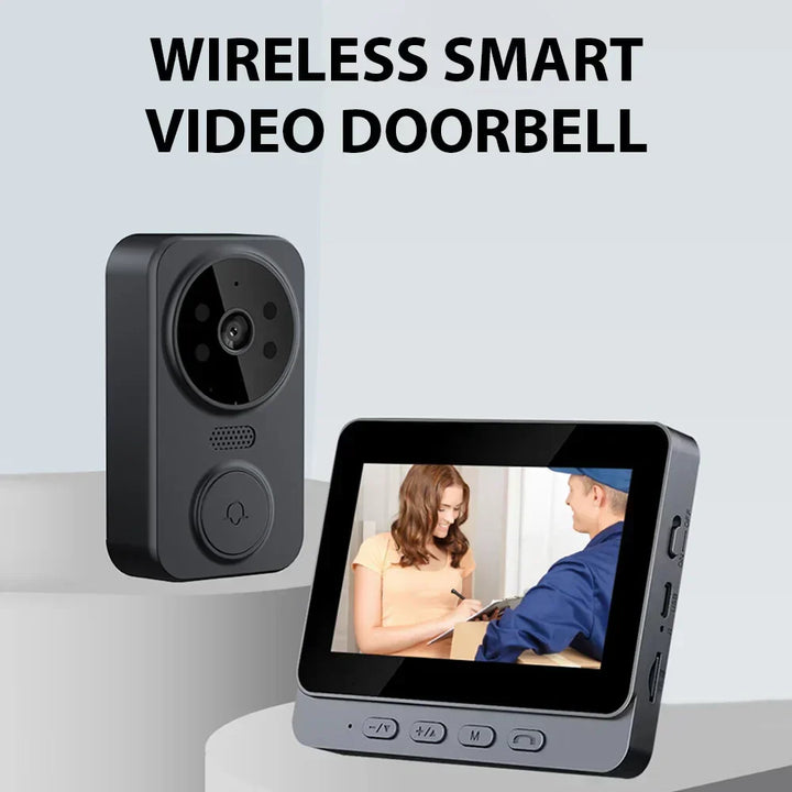 Kalsten | Wireless Video Doorbell with 4.3" IPS Screen & Night Vision