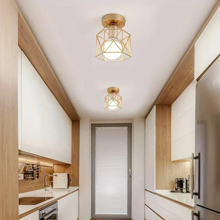 Modern LED Ceiling Light – Round Chandelier Flush Mount for Kitchen, Bedroom, Living Room, and Bathroom – E27 Base, 110V/220V | Kalsten