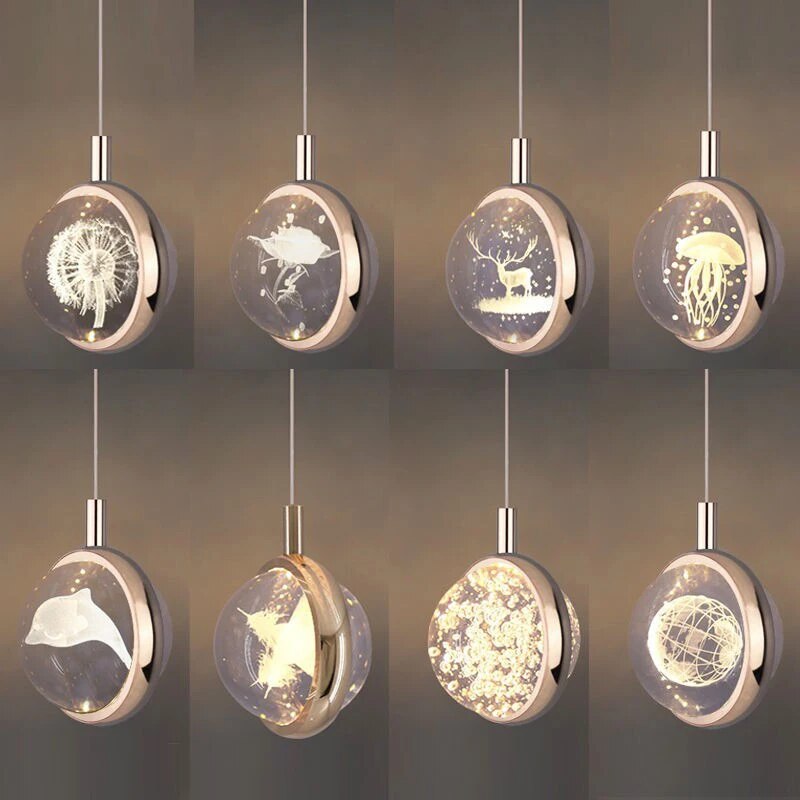 Romantic Crystal Rotating Mood LED Lights | Kalsten