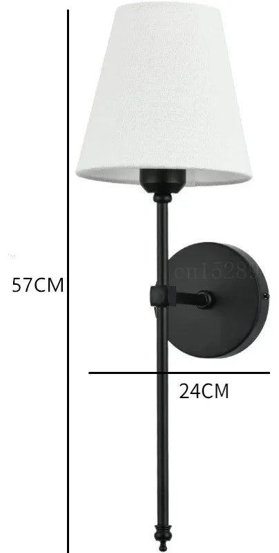 Modern American LED Wall Lamp with Cloth Lampshade | Kalsten