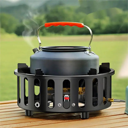 Skanto | 7-Burner Portable Camping Gas Stove with Electronic Ignition - Kael