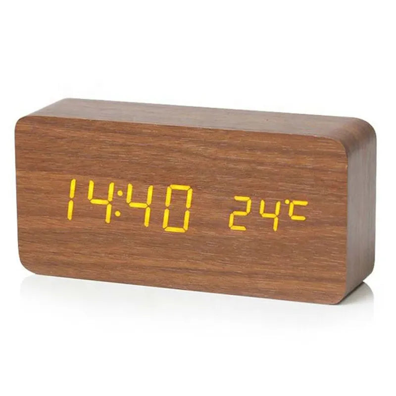 LED Digital Alarm Clock with Temperature