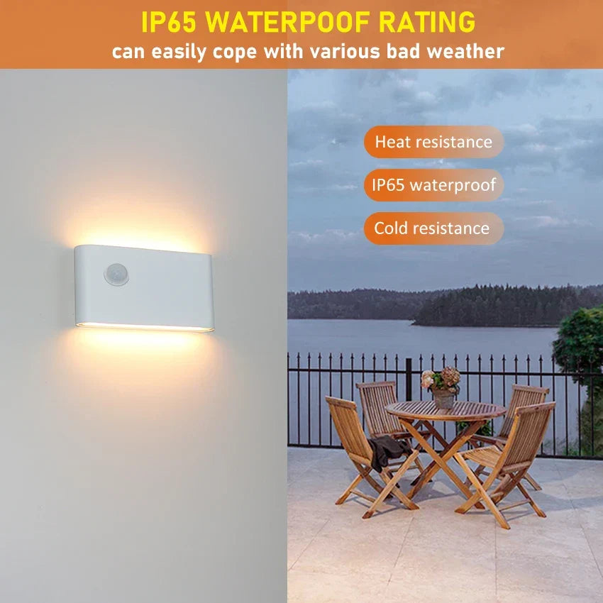 Modern LED Outdoor Motion Sensor Waterproof Wall Lamp - Ideal for Garden, Courtyard, and Corridor Lighting | Kalsten