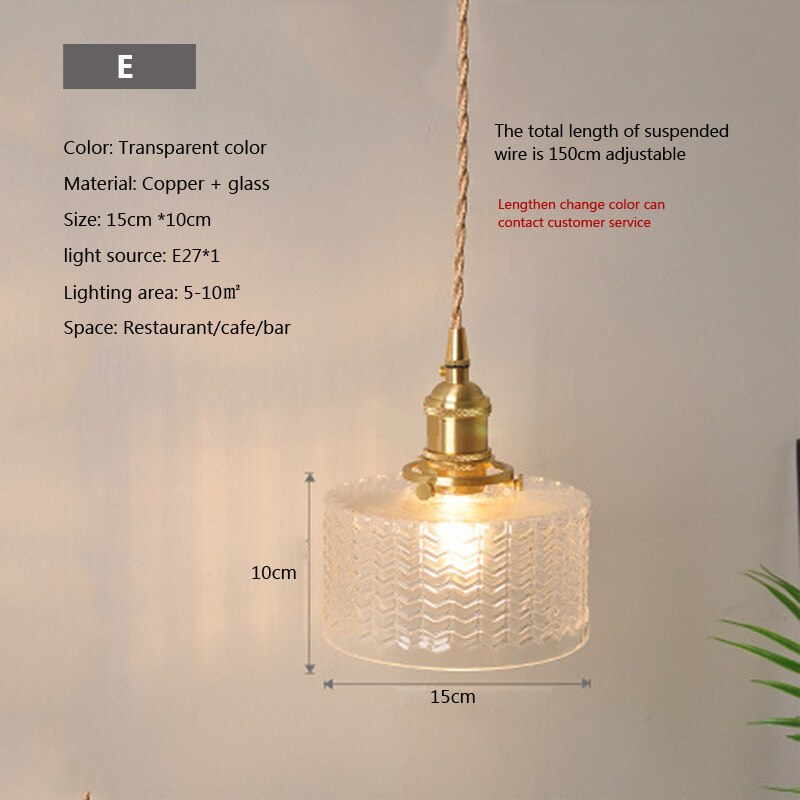 Nordic Brilliance Transparent Glass Pendant Lamp | Kalsten