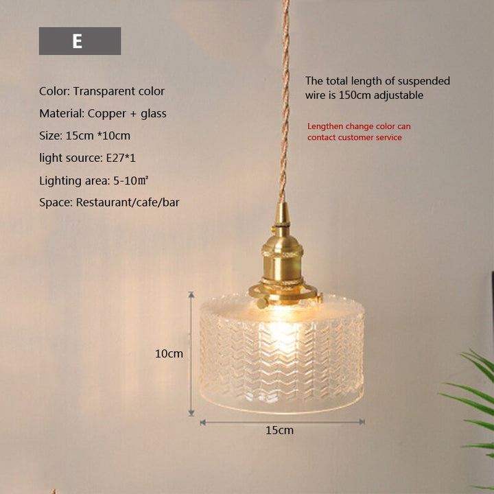 Nordic Brilliance Transparent Glass Pendant Lamp | Kalsten