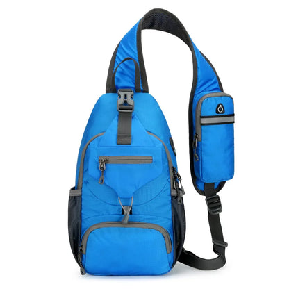 Skanto | SecurePack | Anti-Theft Waterproof Multi-Pocket Shoulder Backpack – Lightweight Crossbody Travel Bag