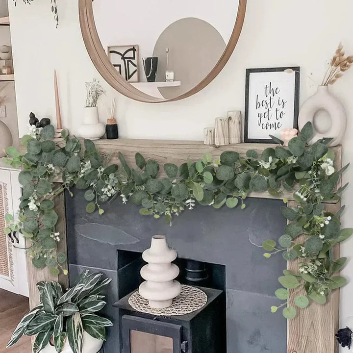 Kalsten | Eucalyptus Garland Set | 2 Pieces | 180 cm | Realistic & Maintenance-Free