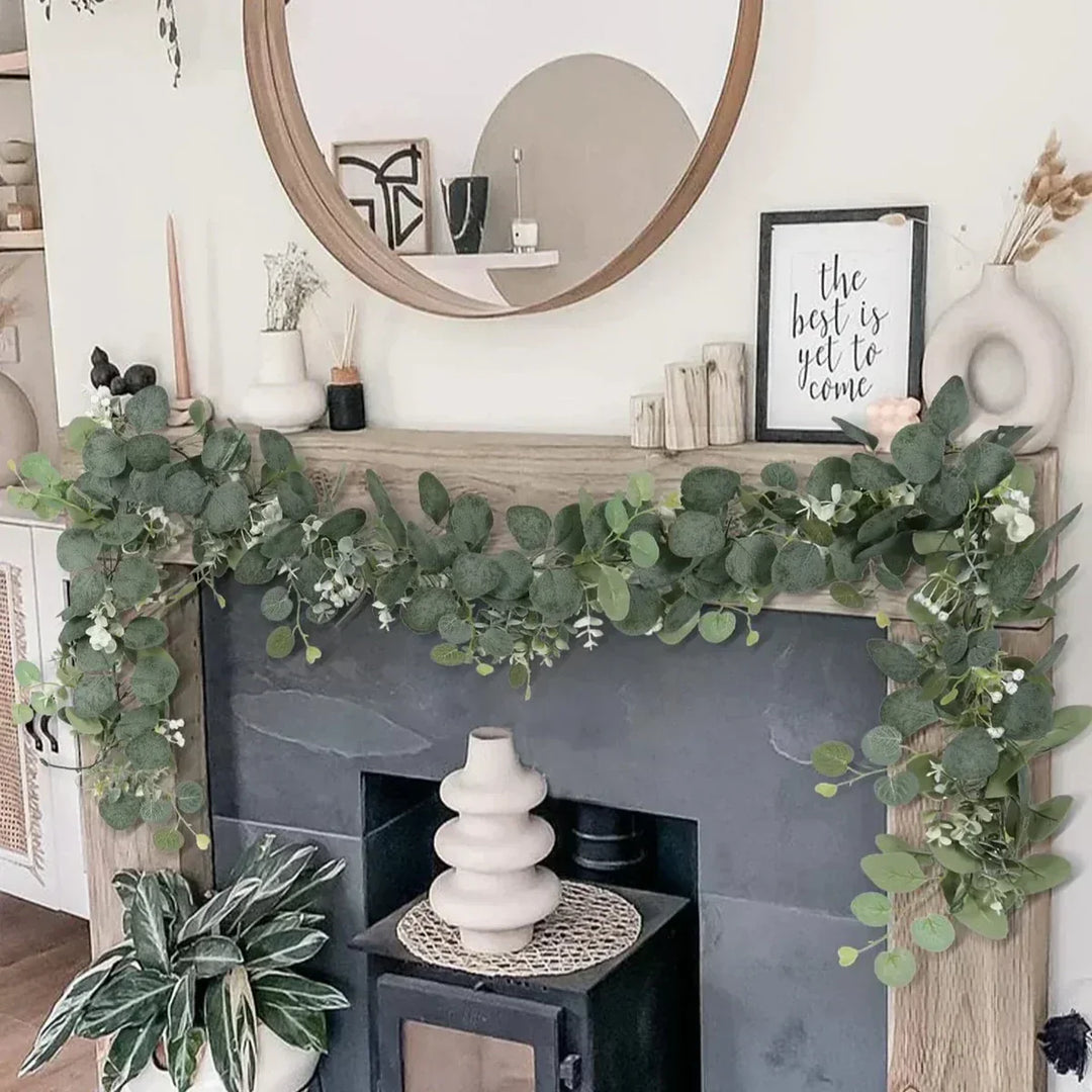 Kalsten | Garland - EvaGreen - Artificial Eucalyptus - 2-Piece Set