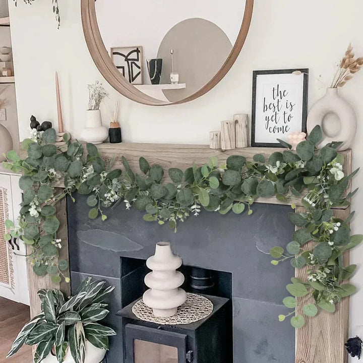 Kalsten | Garland - EucaGreen - Artificial Eucalyptus - 2-piece Set