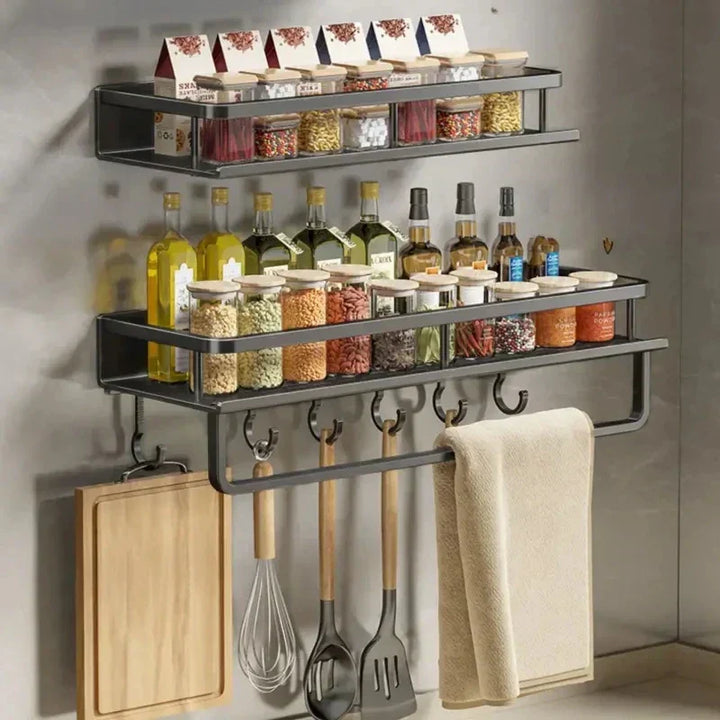 Black Kitchen Shelf