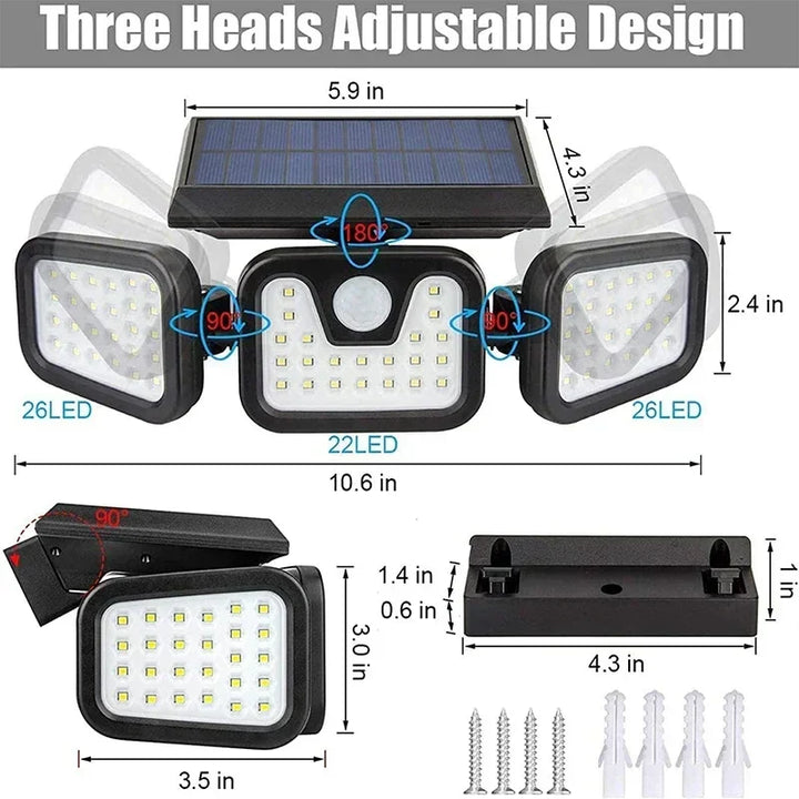 Power Save Motion Activated Outdoor Solar Lamp | Kalsten