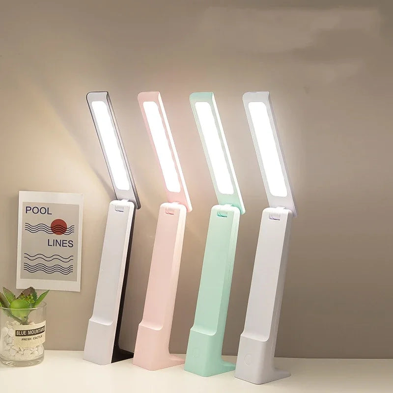 Lumora LED Table Lamp | Dimmable & Touch Control | 3 Light Colors | Battery 20h | White/Pink/Blue | Kalsten
