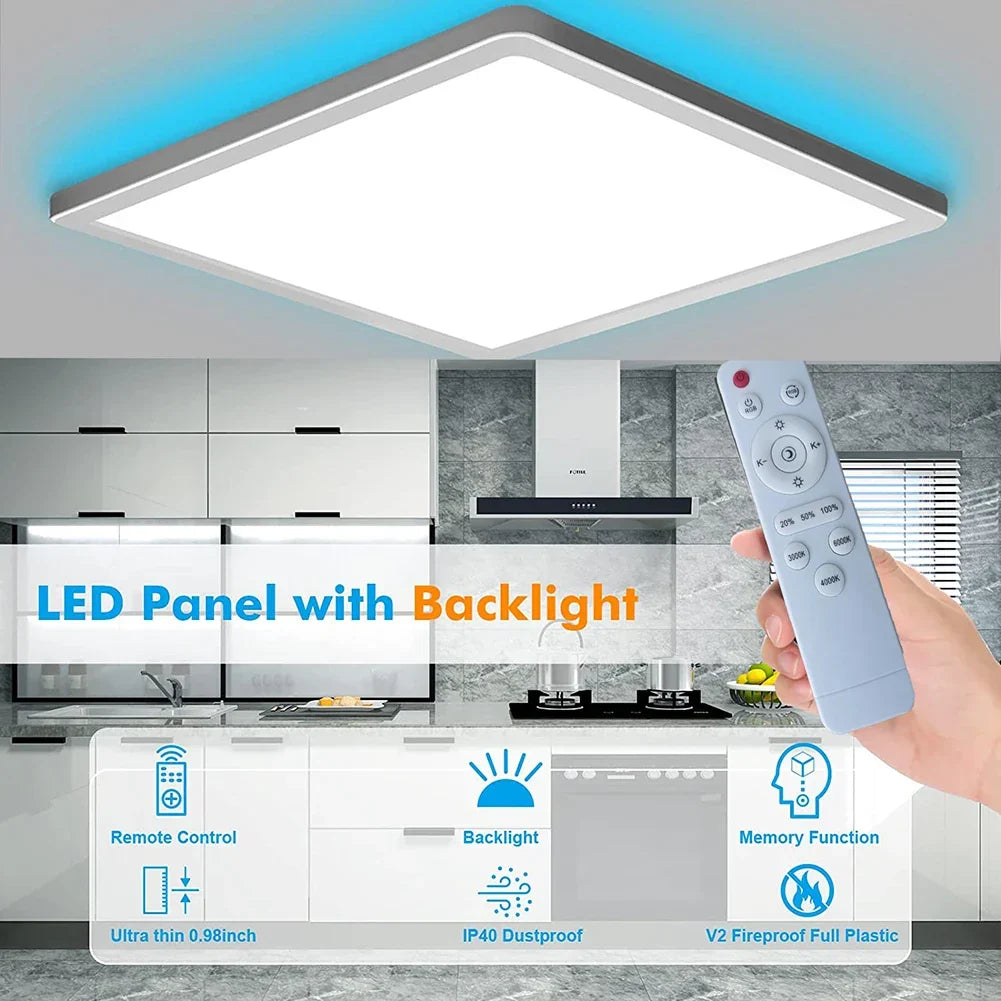 Energy-Saving LED Ceiling Lamp Flush Mount with Dimmable Brightness for Living Room | Kalsten
