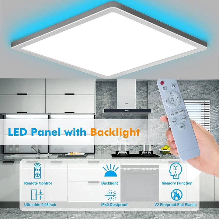 Energy-Saving LED Ceiling Lamp Flush Mount with Dimmable Brightness for Living Room | Kalsten