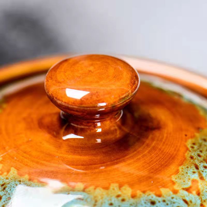 Colorful clay teapot | Kalsten