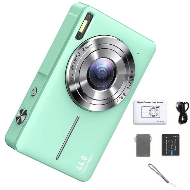 Kalsten | High-Resolution Kids' Digital Camera - 1080P HD, 44MP with 16X Zoom