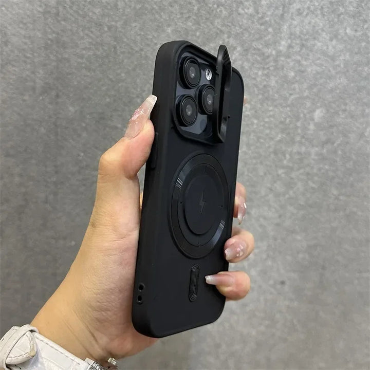 Kalsten | Magnetic Soft Wrist Bracket Lens Cover iPhone Case