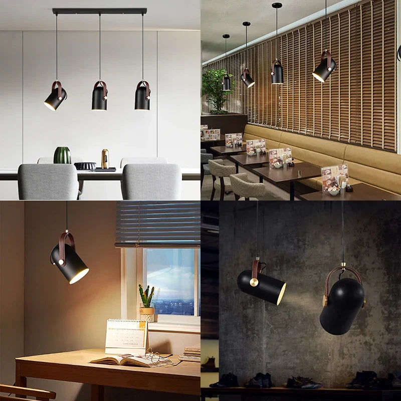 Modern Rotatable Pendant Light – Adjustable Metal Hanging Lamp for Bedroom, Living Room, Dining Room, or Kitchen | Kalsten