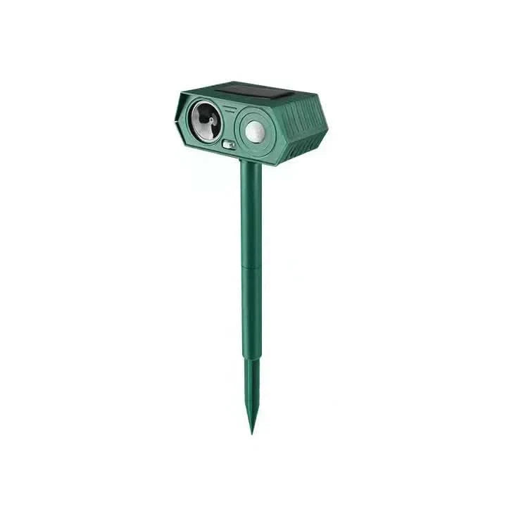 Skanto | ULTRAGUARD ULTRASONIC PEST REPELLER – Ultrasonic Pest Repeller with LED Light – Weather-Resistant and Battery-Powered for Garden and Outdoor Use