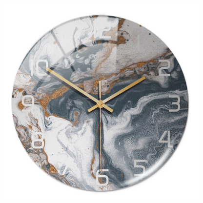 BowLift | Stylish Marble Wall Clock with Silent Mechanism