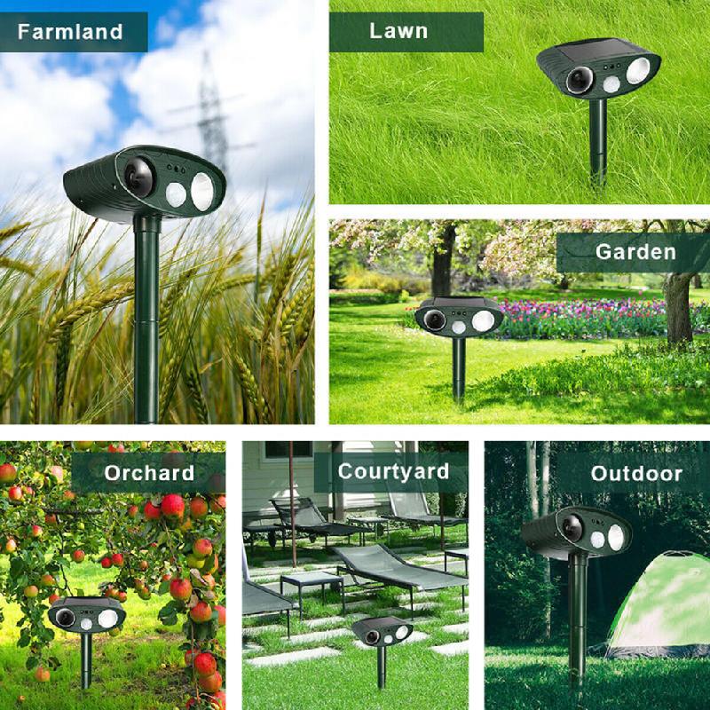 Solar Powered Ultrasonic Animal Repeller | Kalsten