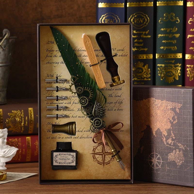 Kalsten | Phoenix Feather Mechanic Calligraphy Pen Set