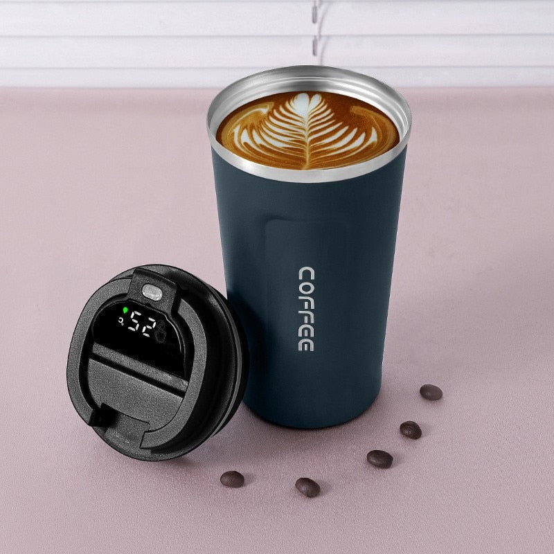 LED Temperature Display Smart Thermos Coffee Mug | Kalsten