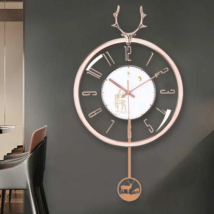 Luxurious silent wall clock – Modern design with large dial for living room | Kalsten