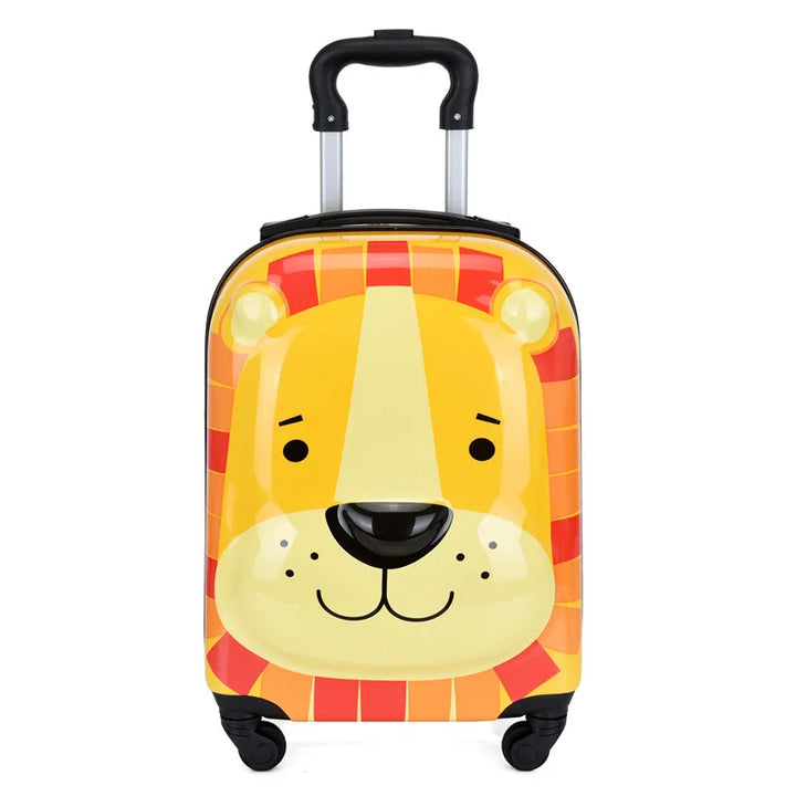 Sydney Kids Suitcase – 3D Animal Trolley with 360° Wheels and Adjustable Handle | Lightweight & Shockproof | Kalsten