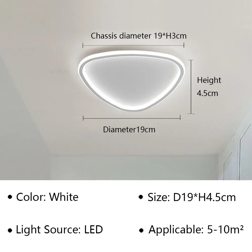 Modern LED Ceiling Lamp - Elegant Oval Design for Versatile Indoor Lighting | Kalsten