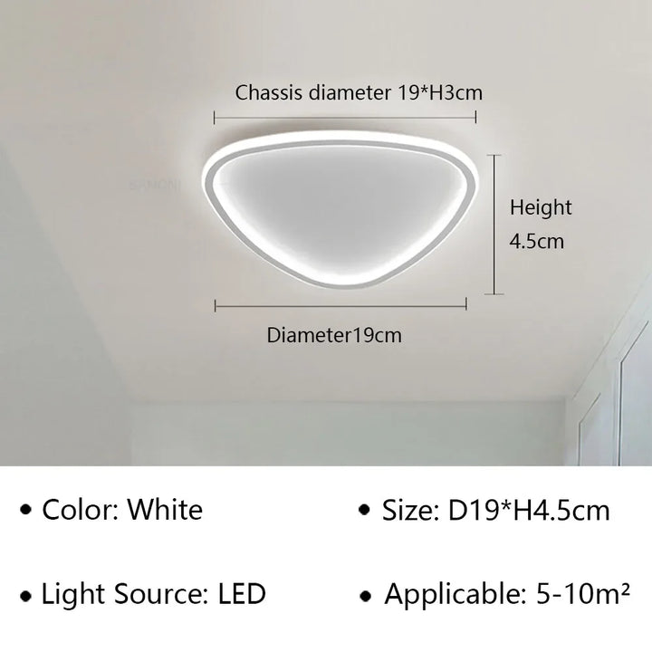 Modern LED Ceiling Lamp - Elegant Oval Design for Versatile Indoor Lighting | Kalsten