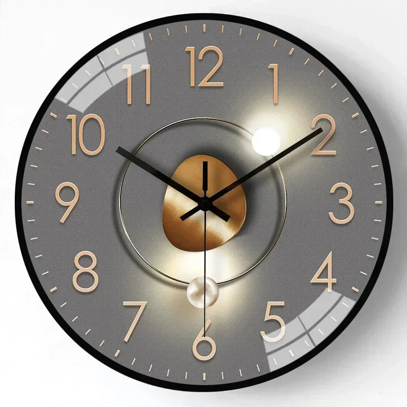 Kalsten | Silent Classic Wall Clock | Non-Ticking Elegant Timepiece for Bedroom & Office