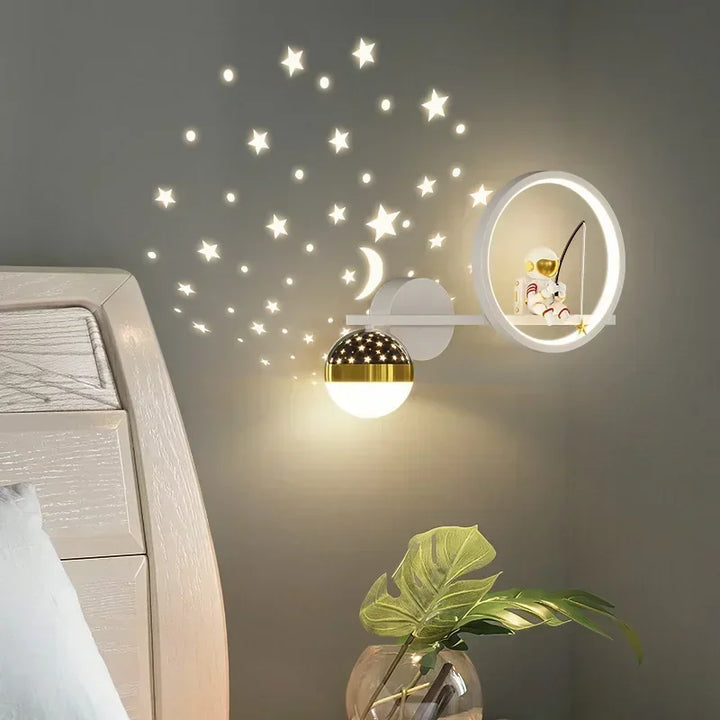Astronaut Star Projector Wall Lamp for Children's Living Room | Kalsten