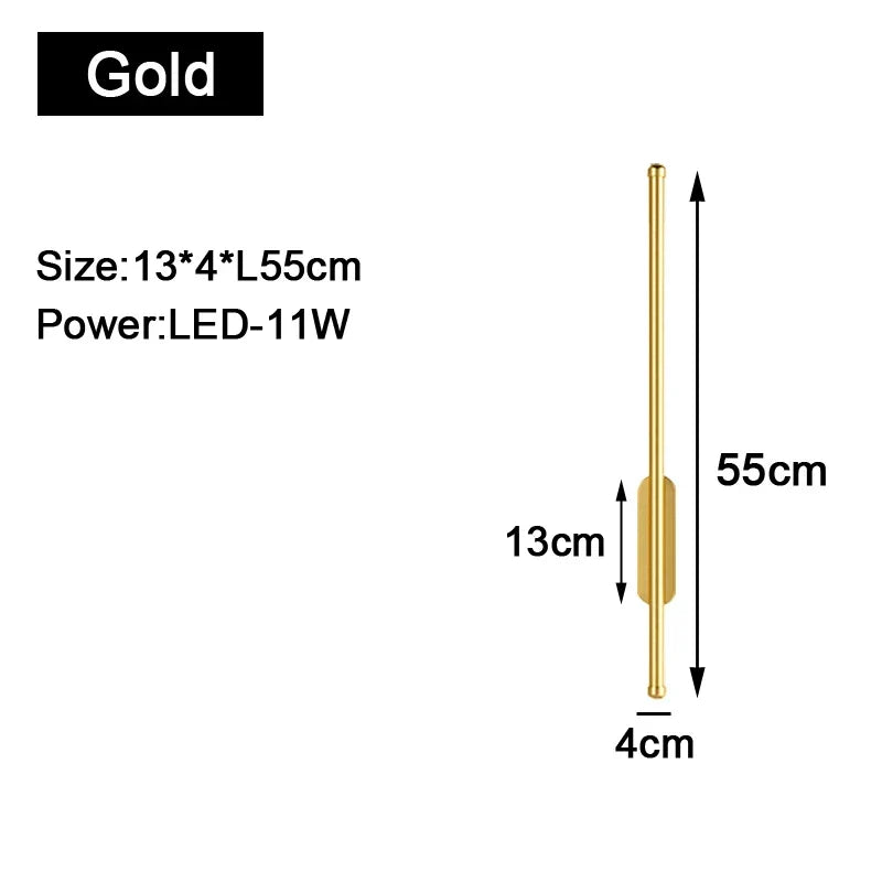 Gold Black Indoor LED Wall Lights: Stylish Illumination for Your Space | Kalsten