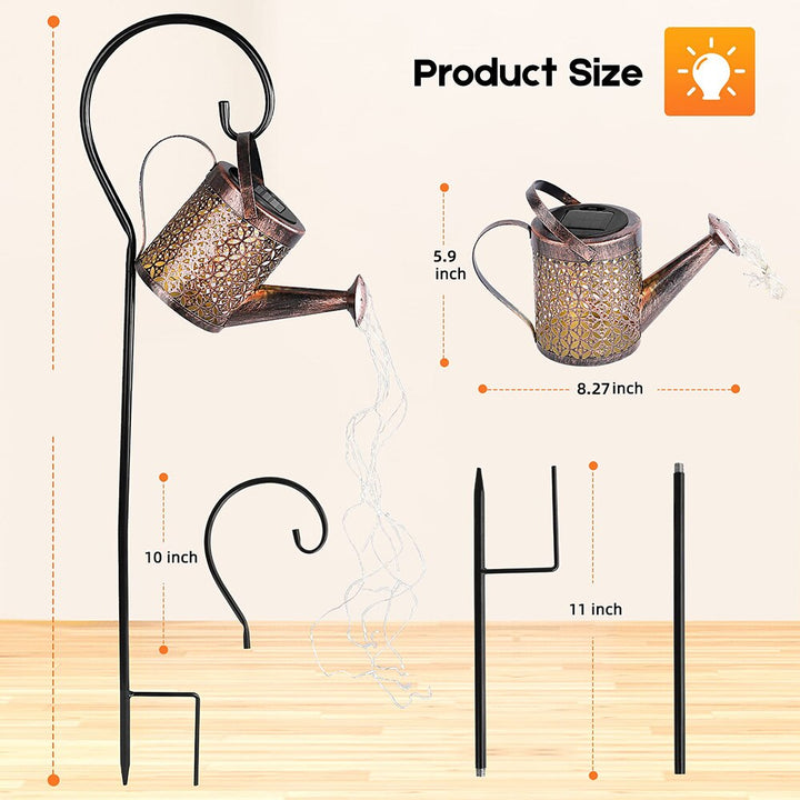 Garden Watering Solar-Powered Can Patio Light | Kalsten