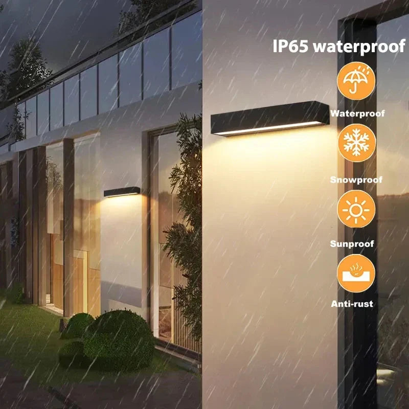 Brehn | Solavella Solar Wall Light | 16 LEDs | Super Bright & Waterproof | For Garden, Balcony & House Wall | Warm & Cold White