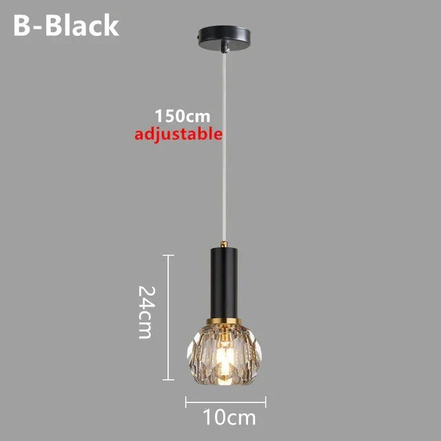 LED Nordic Modern Small Chandelier G9 AC90-260V Bedroom Bedside Chandelier Dining Room Living Room Bar Creative Crystal Light | Kalsten