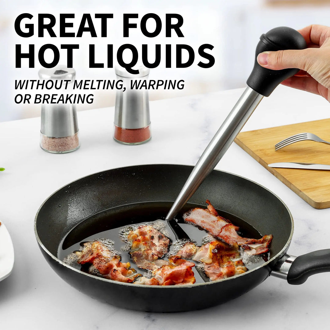 Kalsten | Flavora Marinade Injector | With 2 Needles & Cleaning Brush | For Liquid & Thick Marinades | Stainless Steel & Silicone