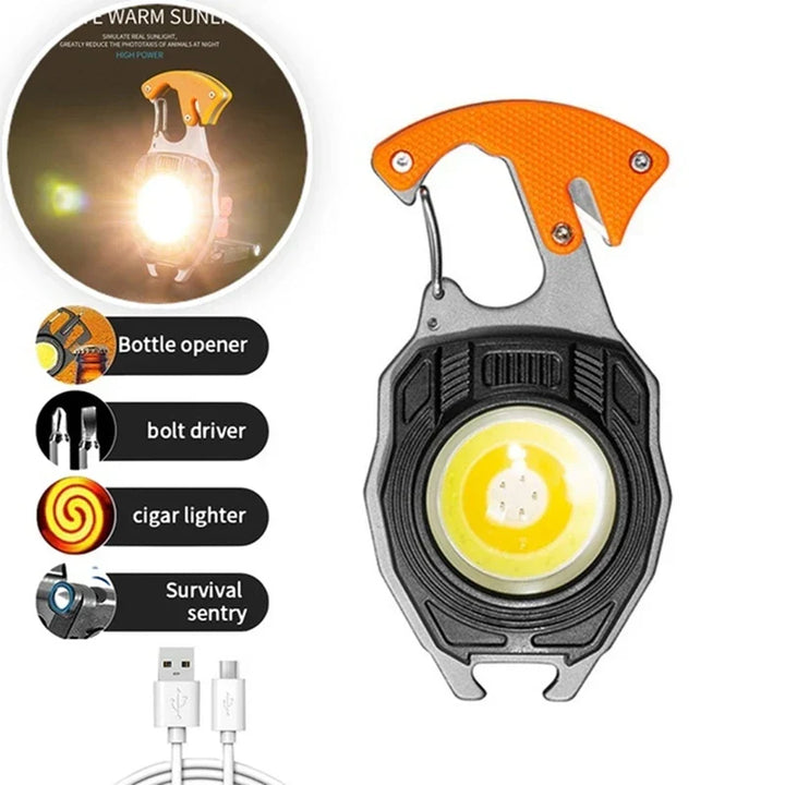 Ultimate COB Multifunction Rechargeable Built-in Ligther Work Light | Kalsten