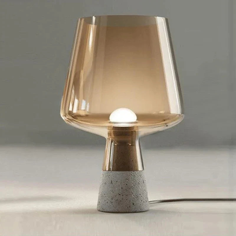 NordicCement Table Lamp – Minimalist Design with Concrete Base Kalsten