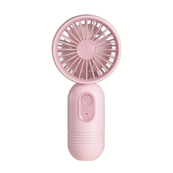 Mini Handheld USB Fan – 3-Speed Strong Wind Portable Desk Fan, Rechargeable for Students, Office, Outdoor, Travel, and Camping | Kalsten