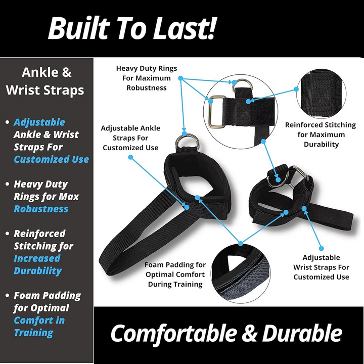 Kalsten | Resistance Training Belt Set for Leg and Core Strength