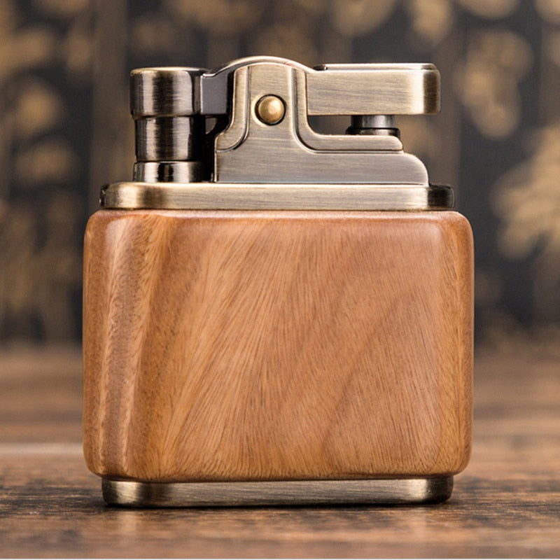 Wooden Vintage Spark Kerosene Lighter | Kalsten