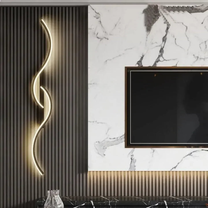 Modern LED Wall Lamp – Contemporary Wall Sconce for Living Room, Bedroom, Dining Room, and Hallway – Up & Down Lighting, Dimmable, Touch Switch, Indoor Home Decoration | Kalsten